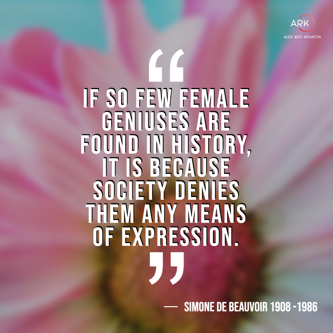 arka if so few female geniuses are found in history, it is because society denies them any means of expression.